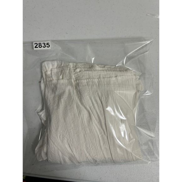 Pink Lily White Ruffle V Neck Tiered Mini Dress Sleeveless Small - Picture 5 of 5